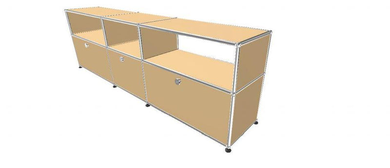 USM Haller TV Media - 6 compartments - 3 tall open -3 closed - 1.8 storage USM 