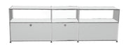 USM Haller TV Media - 6 compartments - 3 tall open -3 closed - 1.8 storage USM Pure White 