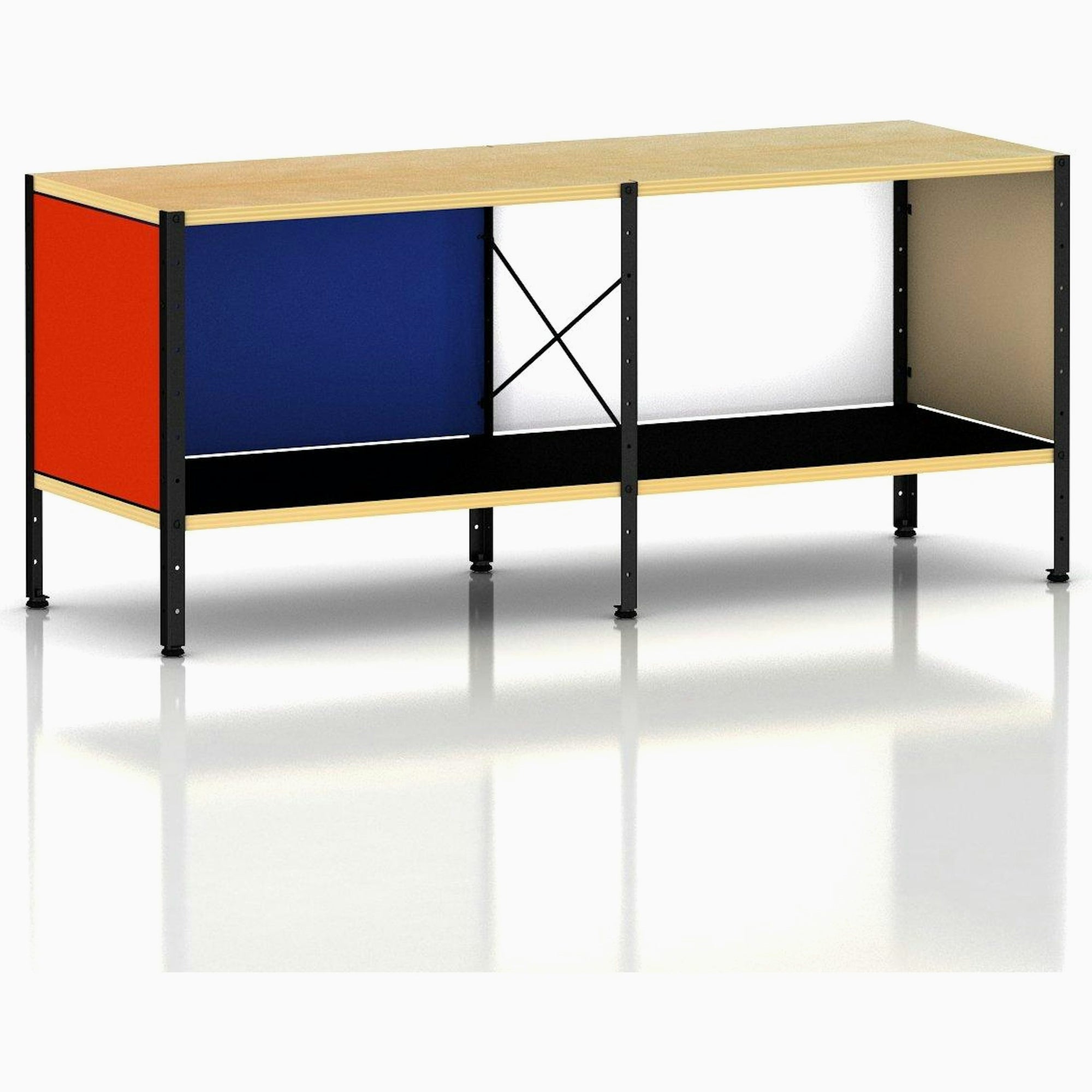 Eames ESU100 by Herman Miller storage herman miller Vibrant Colors Black Frame + $39.00 