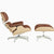 Eames Lounge Chair & Ottoman in White Ash