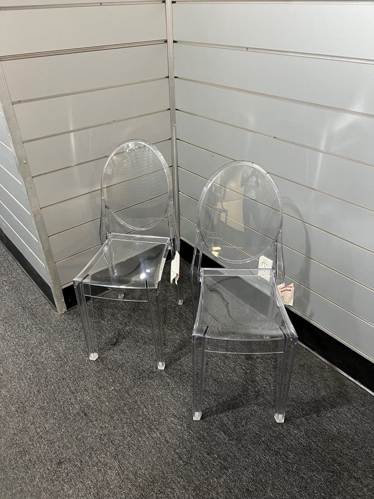 Victoria Ghost Chair-- Crystal-- ***Floor Sample*** set of 2 Side/Dining Kartell 