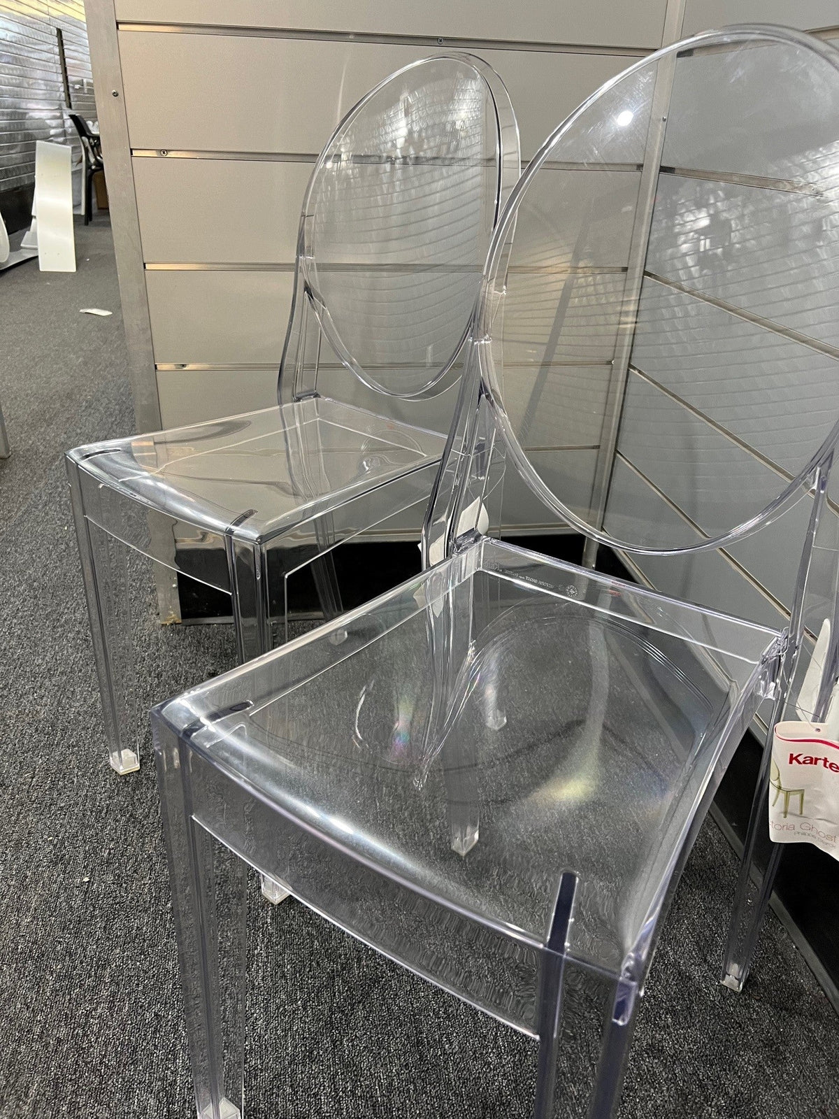 Victoria Ghost Chair-- Crystal-- ***Floor Sample*** set of 2 Side/Dining Kartell 