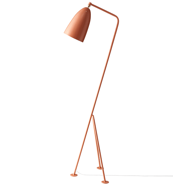 Grossman Grasshopper Floor Lamp Floor Lamps Gubi Vintage Red 