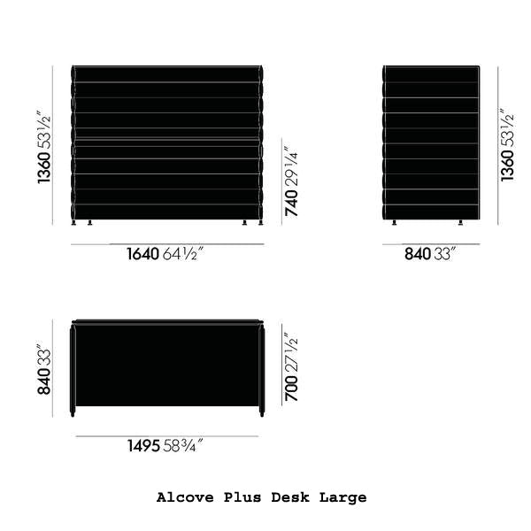 Alcove Plus Desk Desk&#39;s Vitra 