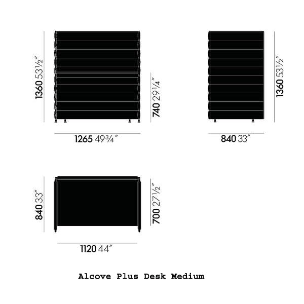 Alcove Plus Desk Desk's Vitra 