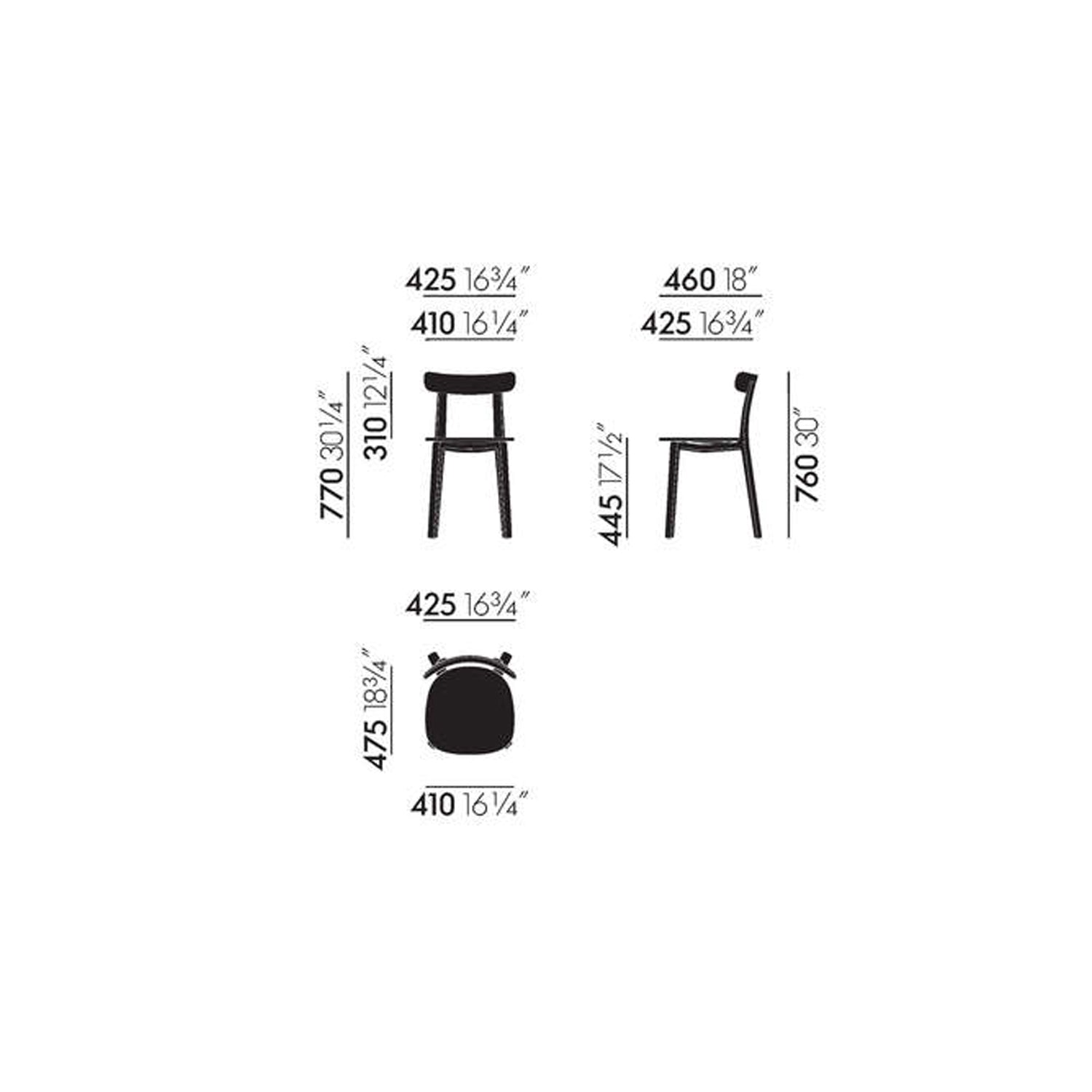 All Plastic Chair Chairs Vitra 