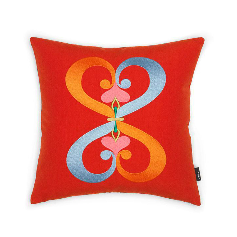 Embroidered Pillow Pillows Vitra Double Heart 