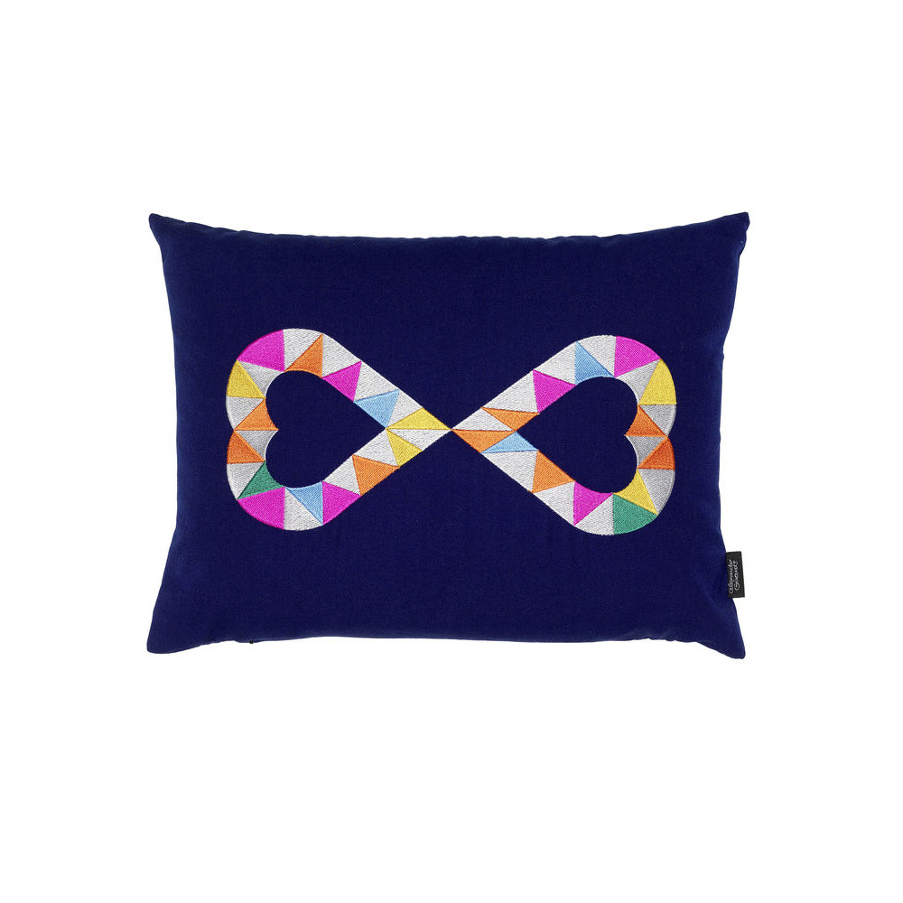 Embroidered Pillow Pillows Vitra Double Heart 2 
