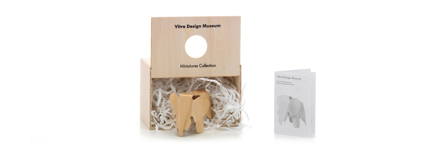 Miniature Eames Plywood Elephant by Vitra Art Vitra 