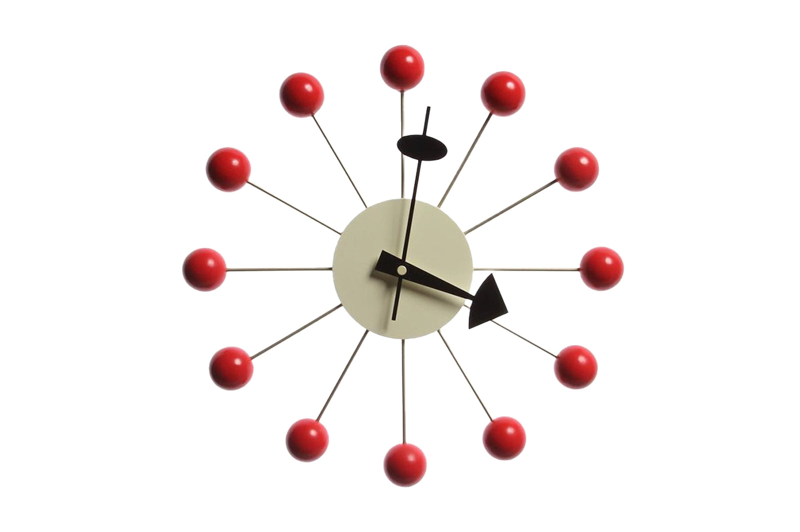 Nelson Ball Clock - Red Clocks Vitra 
