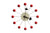 Nelson Ball Clock - Red Clocks Vitra 
