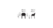 Softshell Chair - Four-Leg Base Side/Dining Vitra 