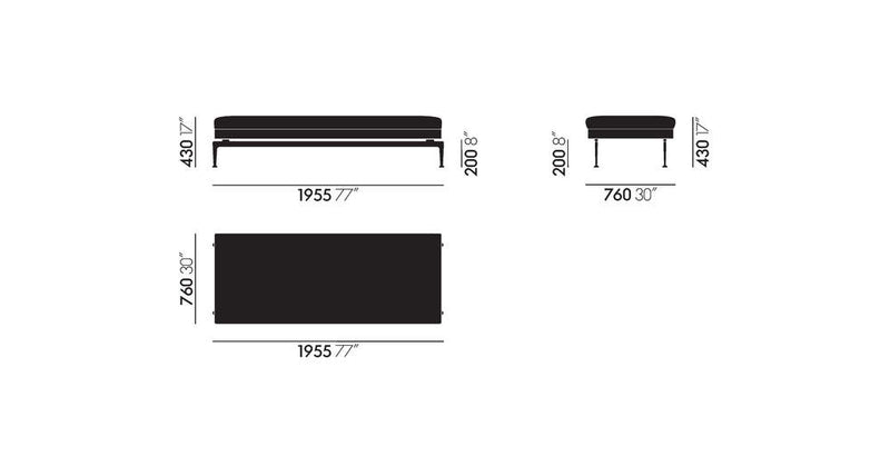 Suita Daybed Sofa Vitra 