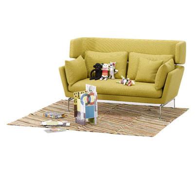 Suita Two-Seater Sofa w/ Head Section Sofa Vitra 