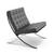 Barcelona Chair lounge chair Knoll chrome plated Volo Cadet 