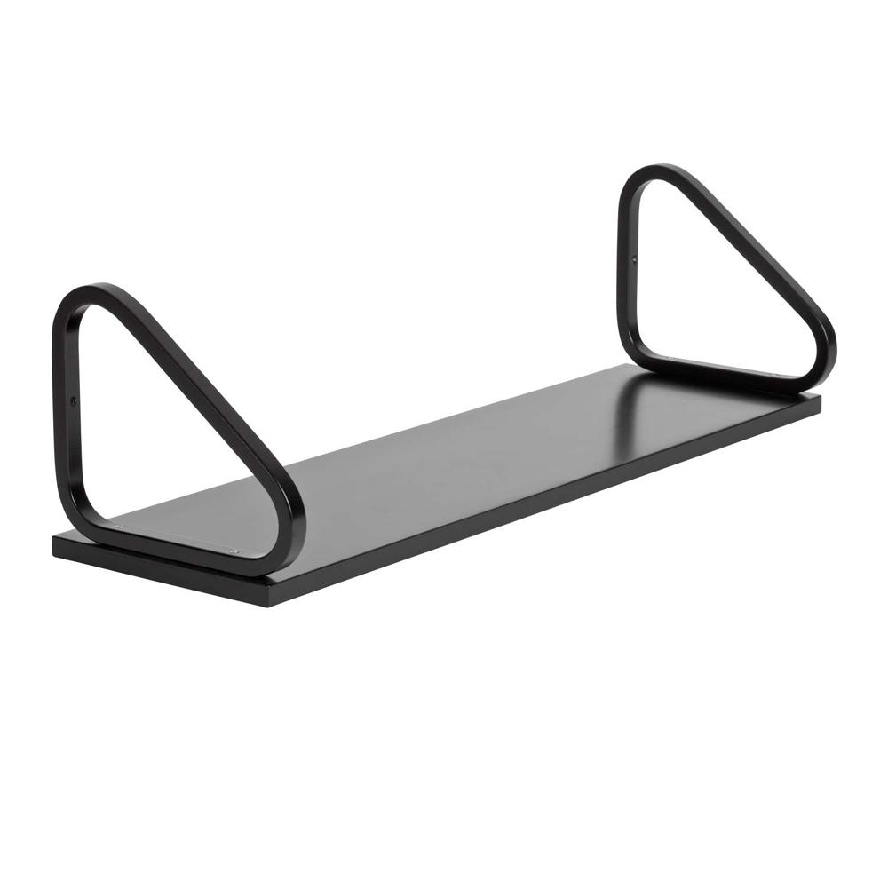 Wall Shelf 112 storage Artek 112B (9.8"d) - Lacquered Black +$50.00 