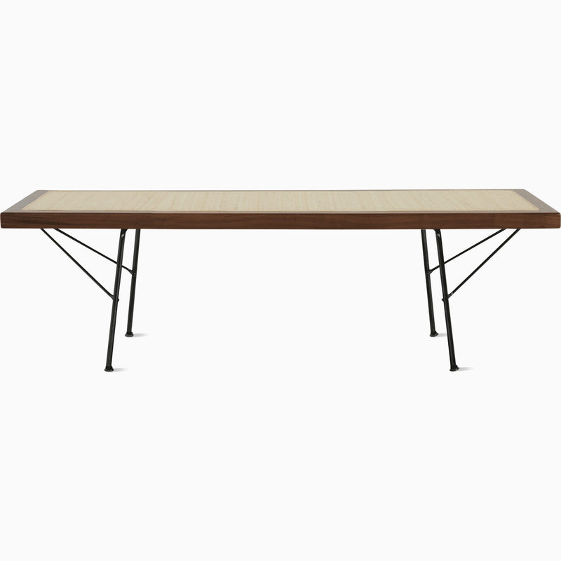 Nelson Cane Bench Benches herman miller 48 Inch Walnut +$400.00 Black