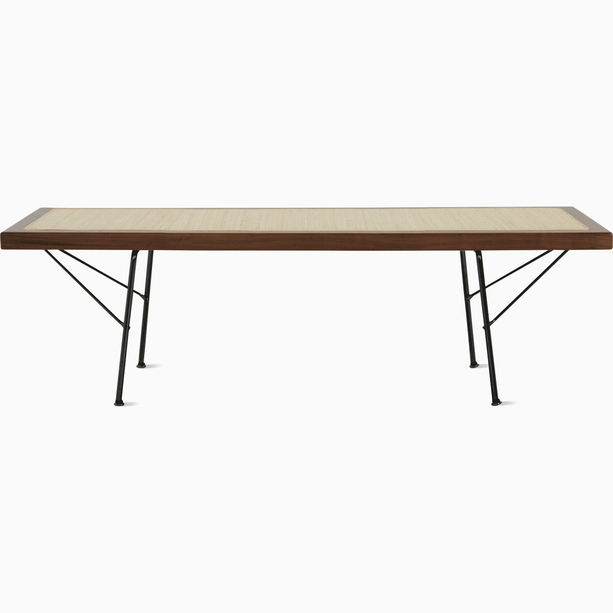 Nelson Cane Bench Benches herman miller 48 Inch Walnut +$400.00 Black