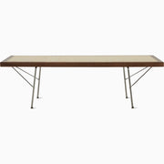 Nelson Cane Bench Benches herman miller 48 Inch Walnut +$400.00 Trivalent Chrome