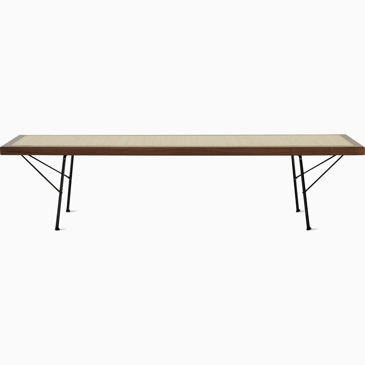 Nelson Cane Bench Benches herman miller 60 Inch Walnut +$400.00 Black