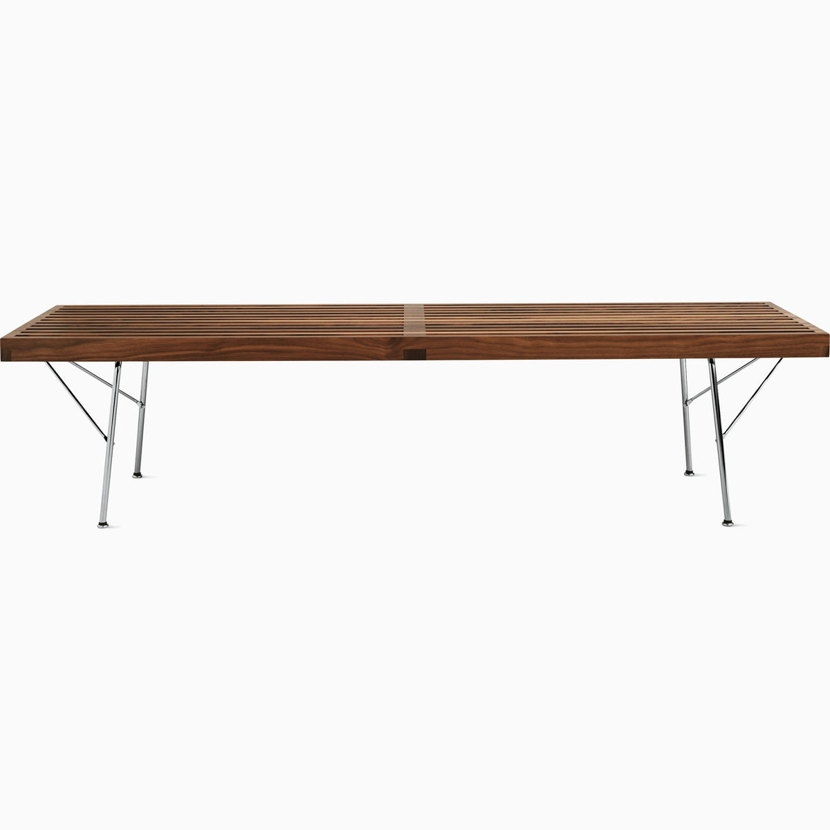 Nelson Bench Benches herman miller 60-inches Wide +$115.00 Metal Base +$100.00 Walnut Slat Finish +$740.00