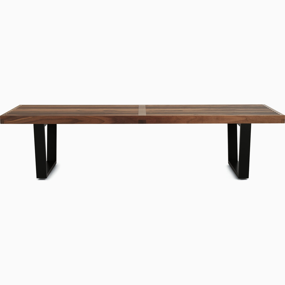 Nelson Bench Benches herman miller 60-inches Wide +$115.00 Wood Base Walnut Slat Finish +$740.00