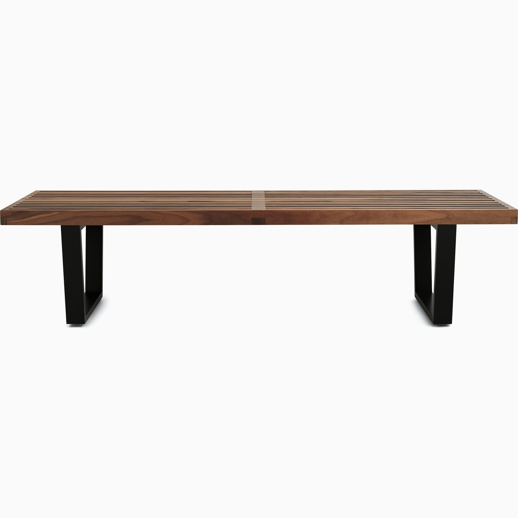 Nelson Bench Benches herman miller 60-inches Wide +$115.00 Wood Base Walnut Slat Finish +$740.00