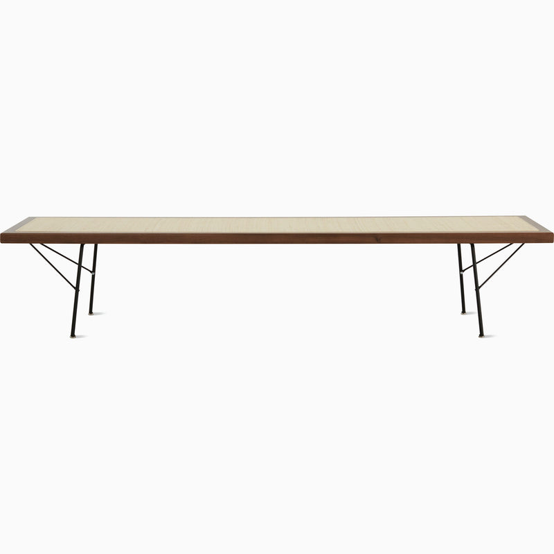 Nelson Cane Bench Benches herman miller 72 Inch Walnut +$400.00 Black