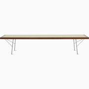 Nelson Cane Bench Benches herman miller 72 Inch Walnut +$400.00 Trivalent Chrome