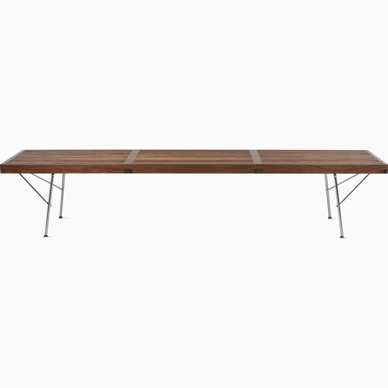Nelson Bench Benches herman miller 72-inches Wide +$240.00 Metal Base +$100.00 Walnut Slat Finish +$740.00