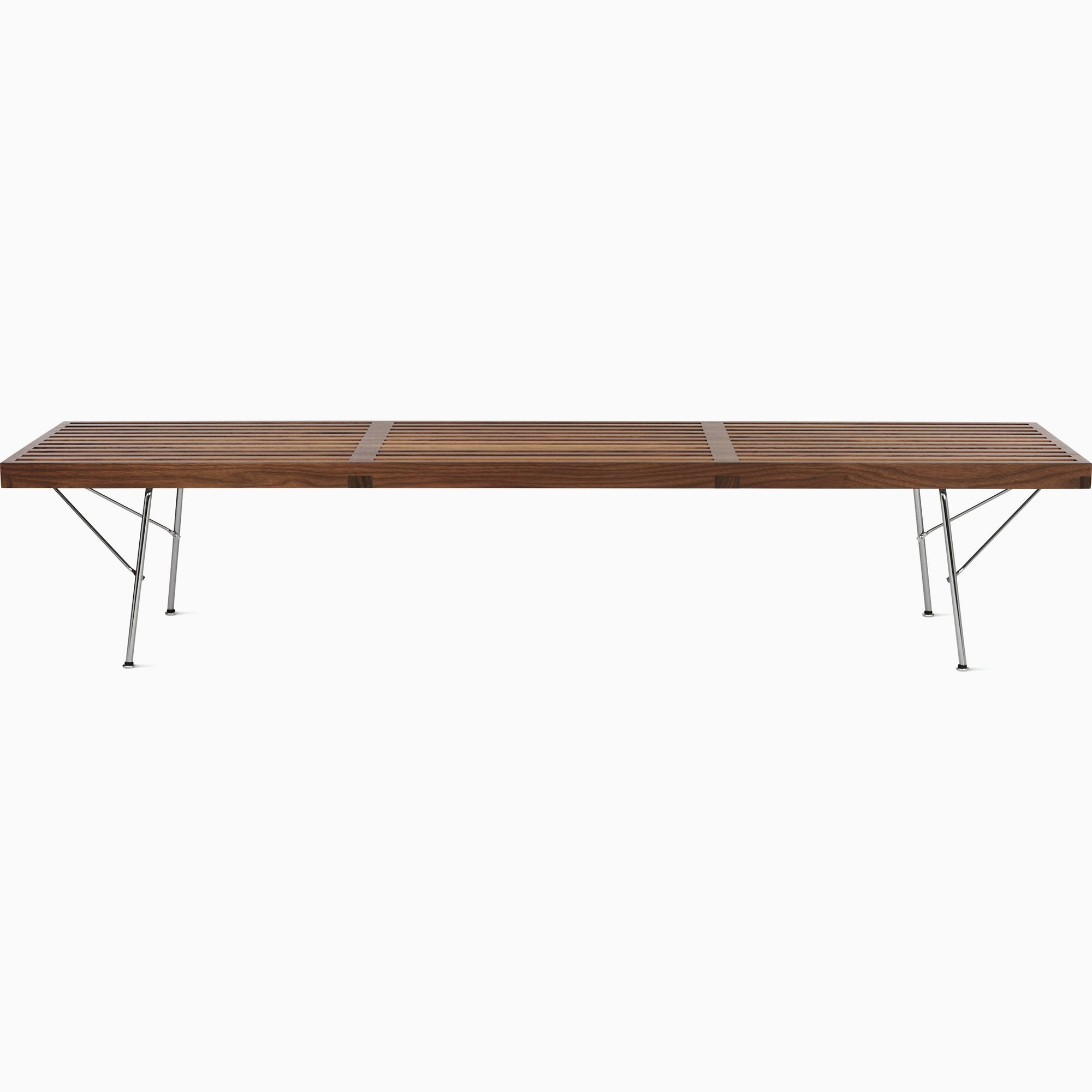 Nelson Bench Benches herman miller 72-inches Wide +$240.00 Metal Base +$100.00 Walnut Slat Finish +$740.00