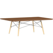 Eames Rectangular Dowel Leg Coffee Table Coffee Tables herman miller Walnut White Ash +$30.00 Chrome +$15.00