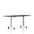 Everywhere Flip-Top Table Desk's herman miller 72-inches Wide - Add $61.00 Walnut on Ash Metallic Silver