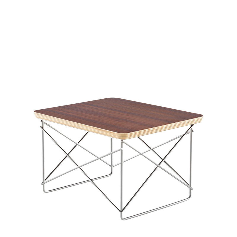 Eames Wire Base Low Table side/end table herman miller Walnut +$95.00 Trivalent Chrome +$15.00 