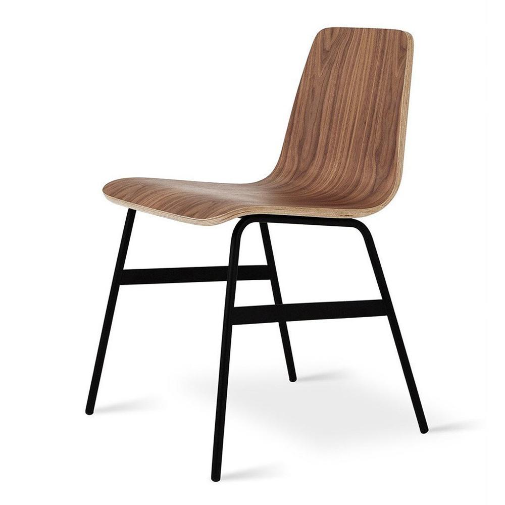 Lecture Chair Chairs Gus Modern Walnut & Black 