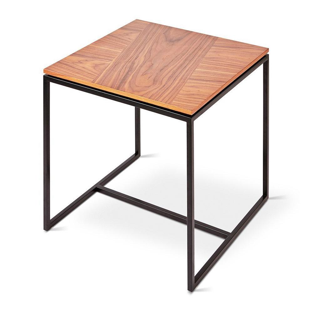 Tobias End Table Tables Gus Modern Walnut &amp; Black 