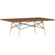 Eames Rectangular Dowel Leg Coffee Table Coffee Tables herman miller Walnut Natural Maple Black