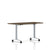 Everywhere Flip-Top Table Desk's herman miller 60-inches Wide - Add $31.00 Walnut on Ash Metallic Silver