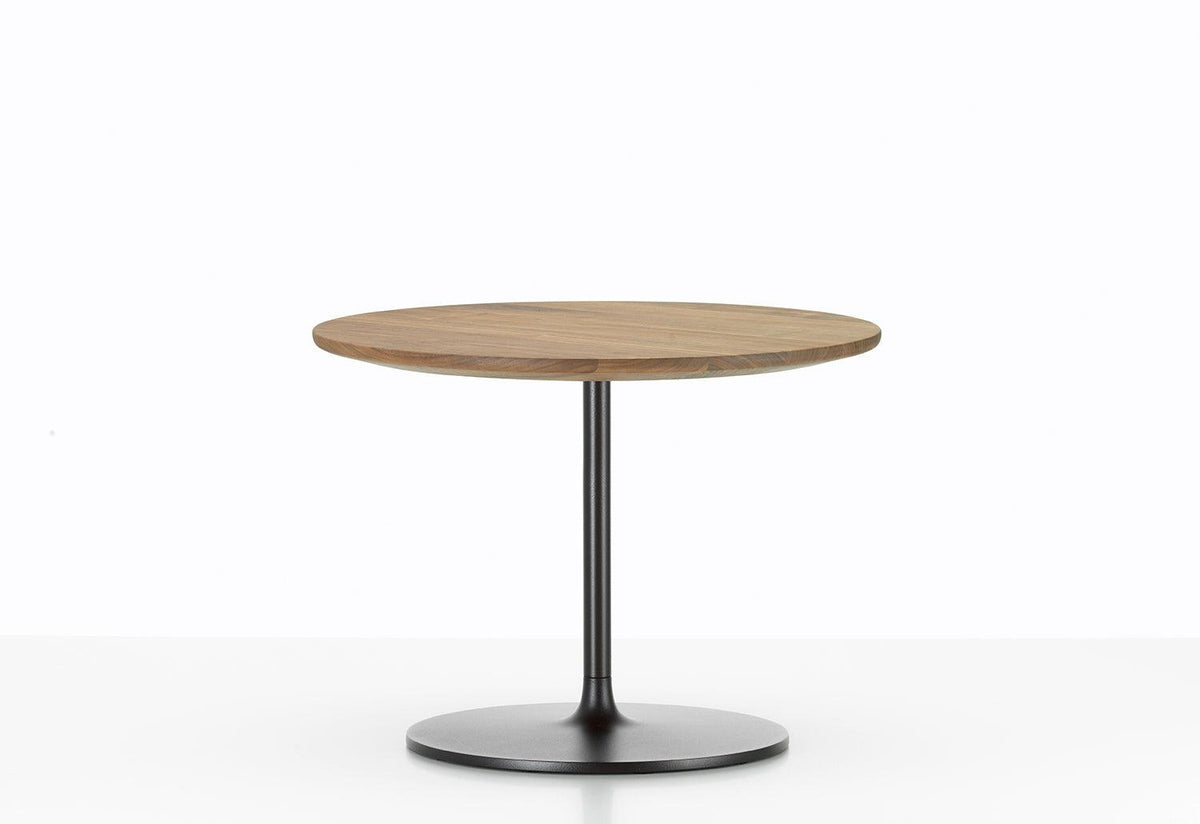 Occasional Low Table side/end table Vitra Height 13.8 walnut solid wood, oiled 