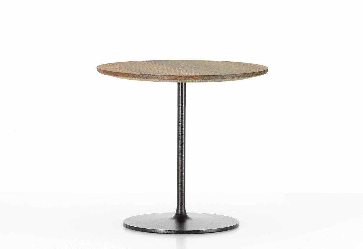 Occasional Low Table side/end table Vitra height 17.7 walnut solid wood, oiled 