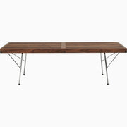 Nelson Platform Bench - Metal Legs Benches herman miller 48 Wide Metal Base Walnut Slat