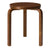 Stool 60 Stools Artek Walnut Stained Birch Seat - Legs Walnut Stained +$20.00 