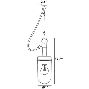 Well Glass Pendant Light suspension lamps Original BTC 