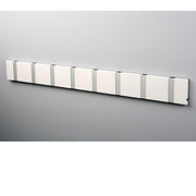 Knax Horizontal Colored Coat Hook Coat Hooks Loca 8 hooks Aluminum White