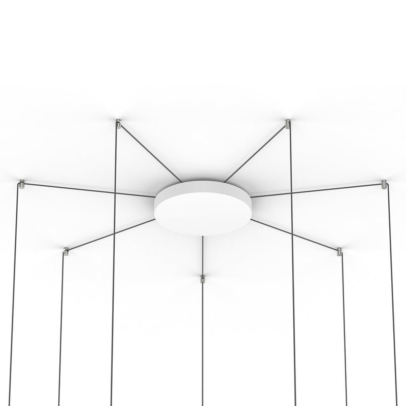 Bola Disc Multi-Light Canopy ceiling lights Pablo 12" (7-12 Lamps) - White 