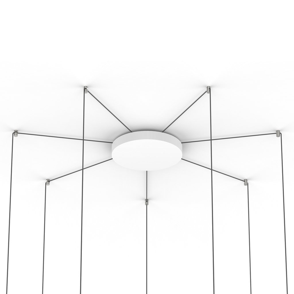 Bola Disc Multi-Light Canopy ceiling lights Pablo 12&quot; (7-12 Lamps) - White 