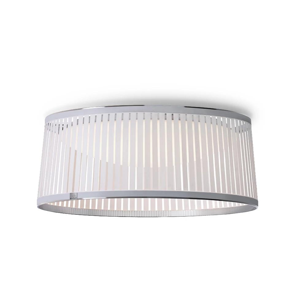 Solis Drum Flush Ceiling Lamp Ceiling lamp Pablo White 24" 