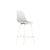 Eames Molded Plastic Counter Stool bar seating herman miller White Base Frame Finish Alpine Standard Glide