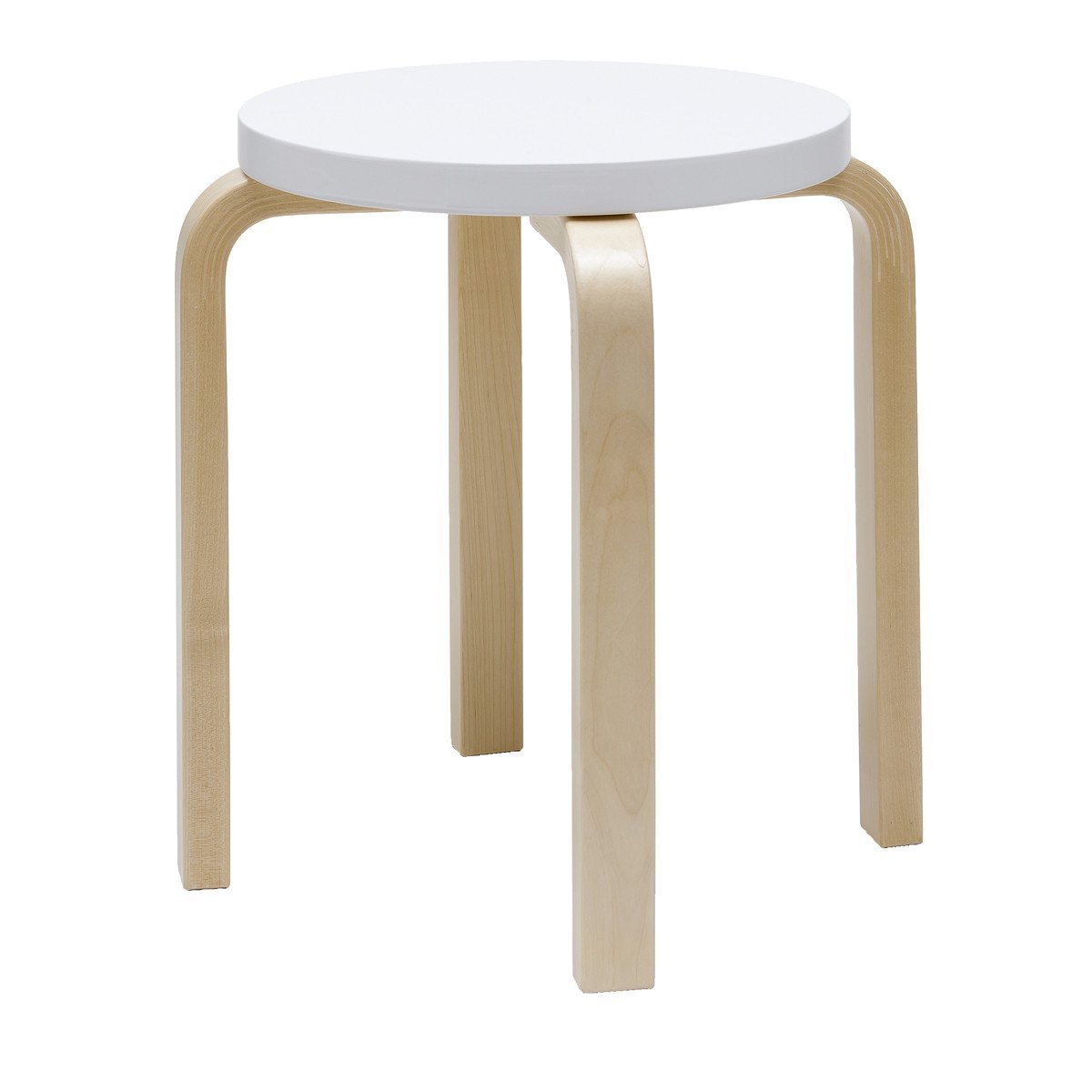 Stool E60 Stools Artek Lacquered White Seat 