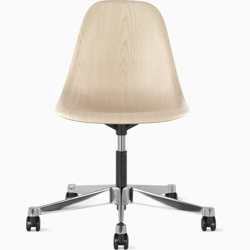 Eames Molded Wood Side Chair With Task Base Side/Dining herman miller 